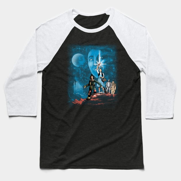 Oz Wars Baseball T-Shirt by Cromanart